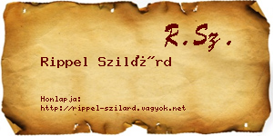 Rippel Szilárd névjegykártya